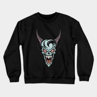 Blue demon red eyes Crewneck Sweatshirt